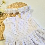 Vestido Infantil em Crochê Branco