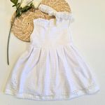 Vestido Infantil em Crochê Branco