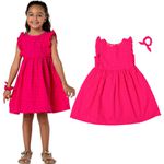 Vestido Infantil em Laise Pink