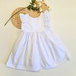 Vestido Infantil em Sarja Branco
