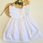 Vestido Infantil em Sarja Branco