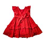 Vestido Vermelho Laise Babados