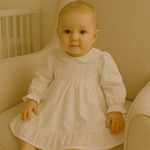 Vestido Batizado Manga Longa Voal com Calcinha