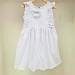 Vestido Infantil em Sarja Branco