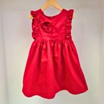 Vestido Infantil em Sarja Vermelho