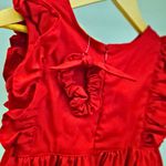 Vestido Infantil em Sarja Vermelho