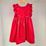 Vestido Infantil em Sarja Vermelho