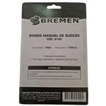 BOMBA MANUAL DE SUCÇÃO - BREMEN