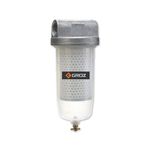 FILTRO PARA COMBUSTÍVEL 1" C/ CÚPULA DE POLICARBONATO 10 micra - GROZ