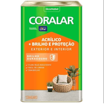 Tinta Acrílica Mais Brilho e Proteção Coralar Semi-Brilho 18L Coral