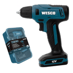 Parafusadeira/Furadeira à Bateria 3/8 12V Ws2550K Wesco