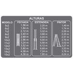 Escada Extensiva De Alumínio 10X2 Degraus Botafogo