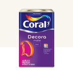Tinta Acrílica Decora Matte Fosco 18L Branco Coral 