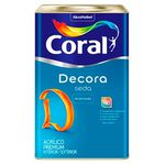 Tinta Acrílica Decora Seda Acetinado 18L Branco Coral