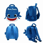Mochila para cachorro Baby Shark azul