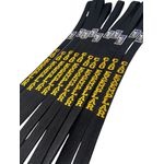 Guia personalizada preta de lona/ algodão 150cm