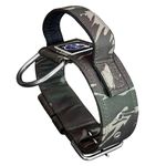 COLEIRA TÁTICA 5cm COM ALÇA camuflada militar
