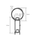 Colar De Elos Inox elo grande 42mm x 3,5mm Enforcador porte Médio/grande/gigante 