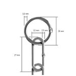 Colar De Elos Inox elo médio 27mm x 2,5mm Enforcador porte Médio/grande/gigante 