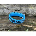 COLEIRA BABY PERSONALIZADA 3cm azul bebê com nome em preto