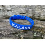 COLEIRA BABY PERSONALIZADA 3cm azul com nome em branco