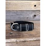 COLEIRA BABY PERSONALIZADA 3cm preta com nome em branco