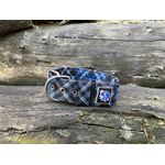 COLEIRA ESTAMPADA 5cm xadrez azul 