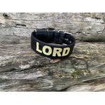 COLEIRA PERSONALIZADA 5cm preta com nome em dourado