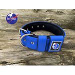 COLEIRA SUPERCONFORT 5cm azul dolaro com preto