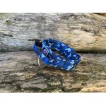 COLEIRA TÁTICA 5cm COM ALÇA camuflado azul