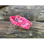 COLEIRA TÁTICA 5cm COM ALÇA camuflado rosa