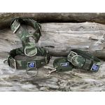 KIT PEITORAL UNIVERSAL, COLEIRA CAMUFLADA E GUIA DE PASSEIO cor camuflado militar