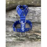 Peitoral universal personalizado poliéster premium azul bic com nome em branco