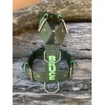 Peitoral universal personalizado poliéster premium militar com nome em verde fluorescente