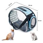 Bolsa luxo transparente para pets cachorros e gatos