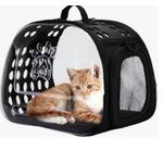 Bolsa luxo transparente para pets cachorros e gatos