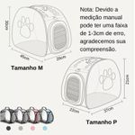 Bolsa luxo transparente para pets cachorros e gatos