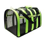 Bolsa Mala de Transporte Para Passeio Pet Cães e Gatos Verde