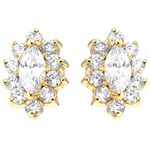 Piercing Retro Vintage Oval Cravejado 