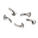  Piercing de umbigo de titânio flutuante hipoalergênico Titânio Polido (Push Pin) ( Para montagem )
