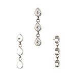 Piercing Dangle Em Titanio PedrasCZ Formato Lagrima