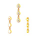 Piercing Dangle Em Titanio PedrasCZ Formato Lagrima