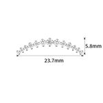 Piercing Labret Cluster 13 Pedras Zircônias Cravadas