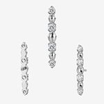 Piercing Em Linha 04 Zircônias Cubicas Cravadas 