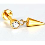  Piercings Labret Ponto de Luz e Pingente