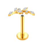 Labrete 5 Navetes e Detalhe de 2 Pedras Redondas 