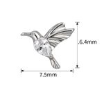 Labret Colibri em titânio com Pedra CZ Lapidada