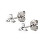 Piercing Brinco Trinity 03 Pedras Zircônias Lapidadas ( Par) 