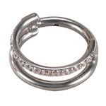 Argola Click Com Uma Volta Em Pedraria