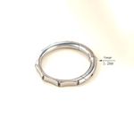 Argola Click Segmentada Em Gomos Titanio 